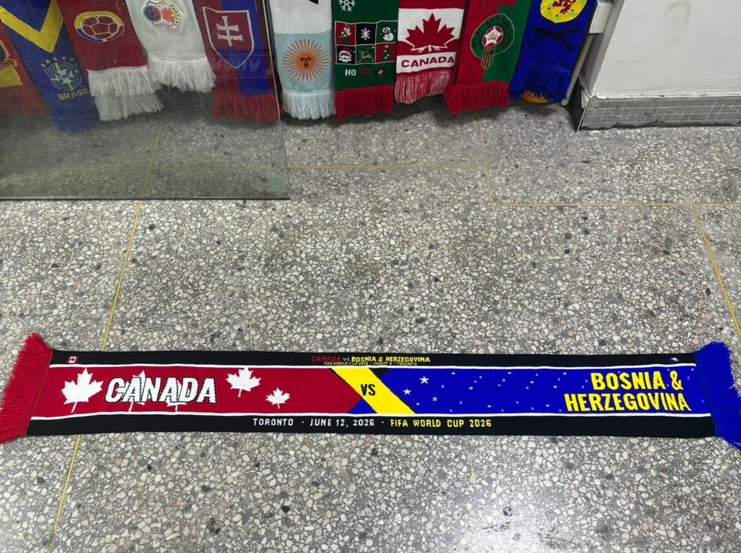 Canada vs Bosnia and Herzegovina scarf