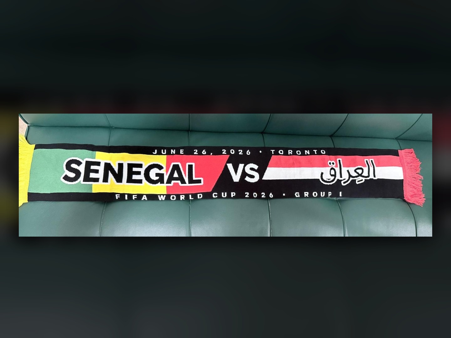 Senegal vs Iraq scarf